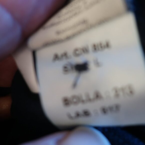 Mens Circolo 1901 Blue Polo 3/4 Button Long Sleeve Top L - Picture 7 of 7